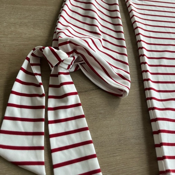 Ann Taylor Red & White Striped Blouse NWT SZ M - Picture 5 of 6